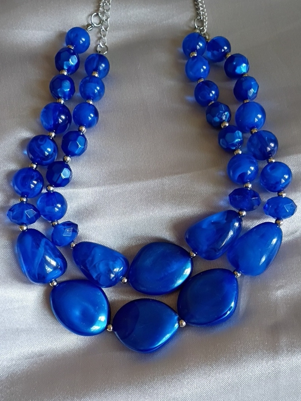 Bold Royal Blue Statement Necklace - Women's Jewelry
